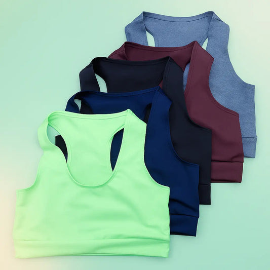 Kit 5 Top Feminino Plus Size Academia Fitness Treino Suplex