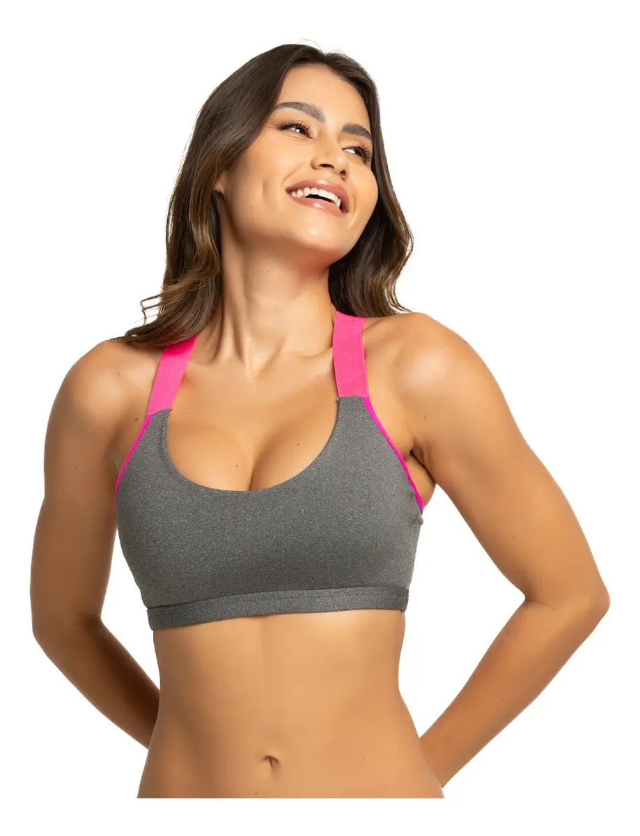 Kit 3 Top Fitness Neon Fashion Academia Nadador Frente Dupla