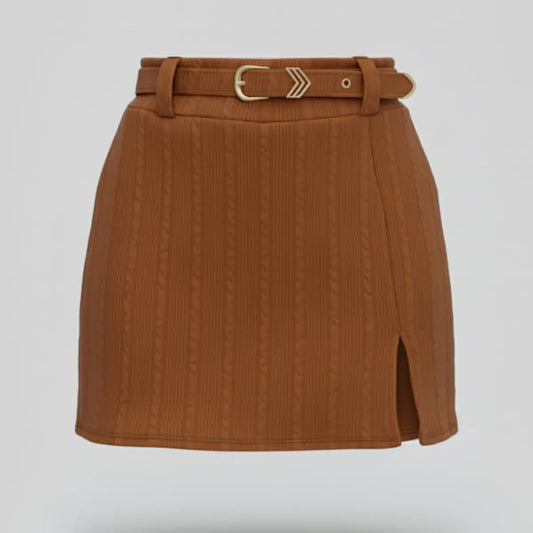 Short Saia Feminino Social Alfaiataria Cintura Alta