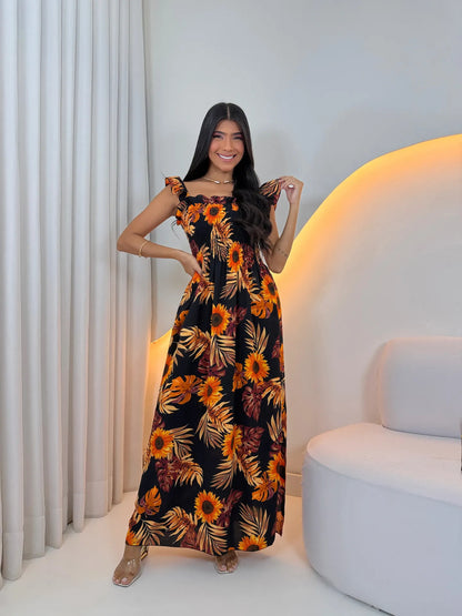 Loose-fitting Casual Long Dress Strappy Summer Party Evangelical