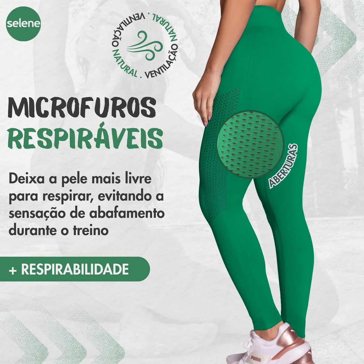 Legging Fitness de Treino Zero Transparência Selene