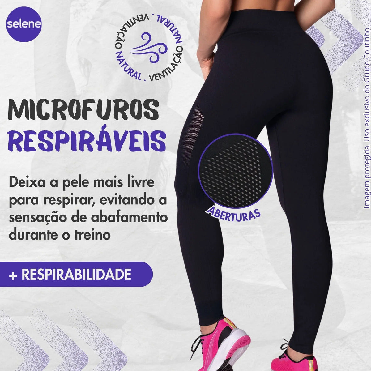 Legging Fitness de Treino Zero Transparência Selene