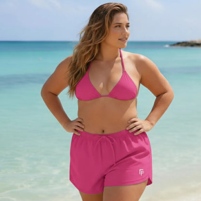 Shorts Plus Size Kit 3 Unid Moda Praia Feminino Do G1 Ao G4