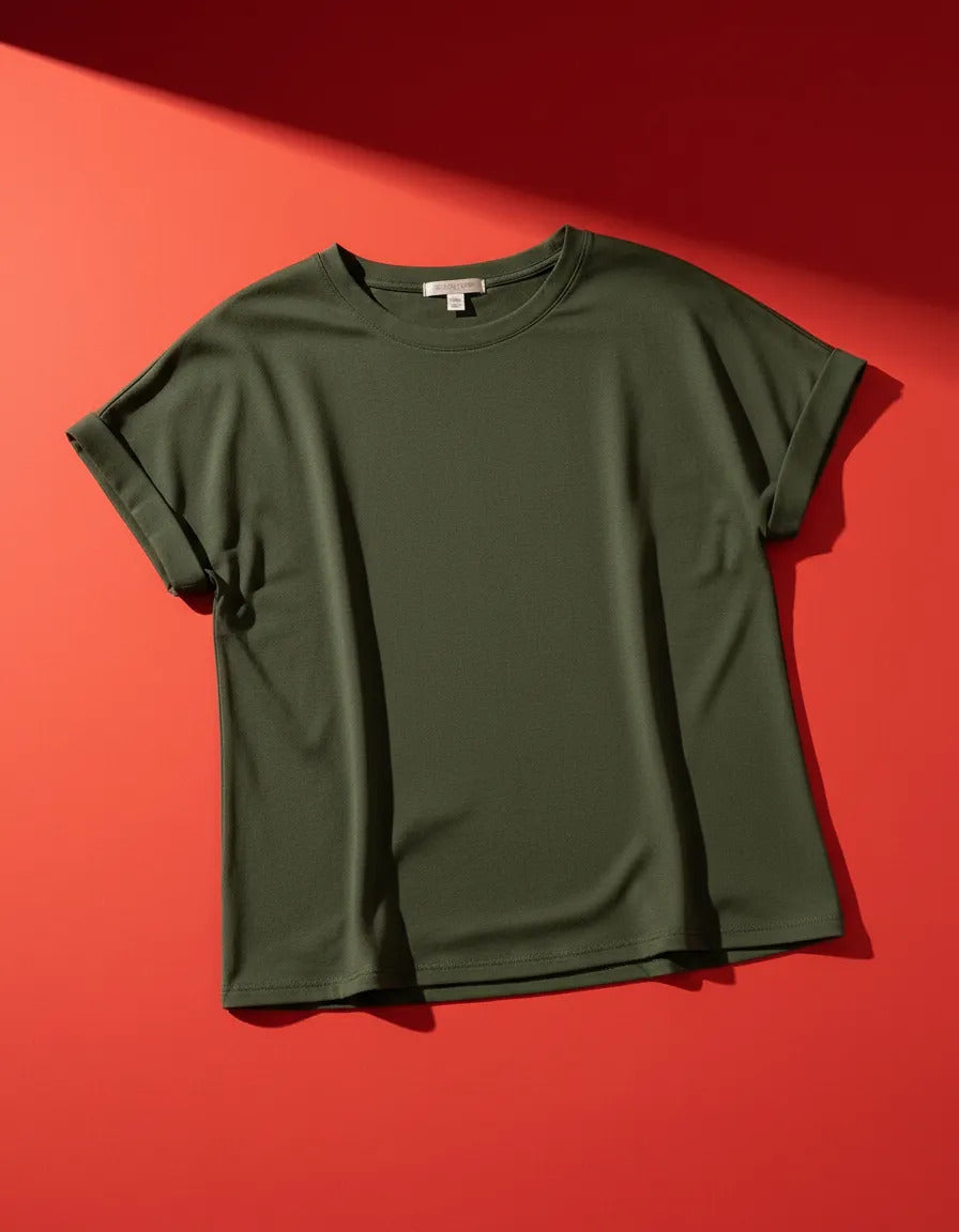 Blusa Feminina Casual Manga Japonesa Dobrada Confortável