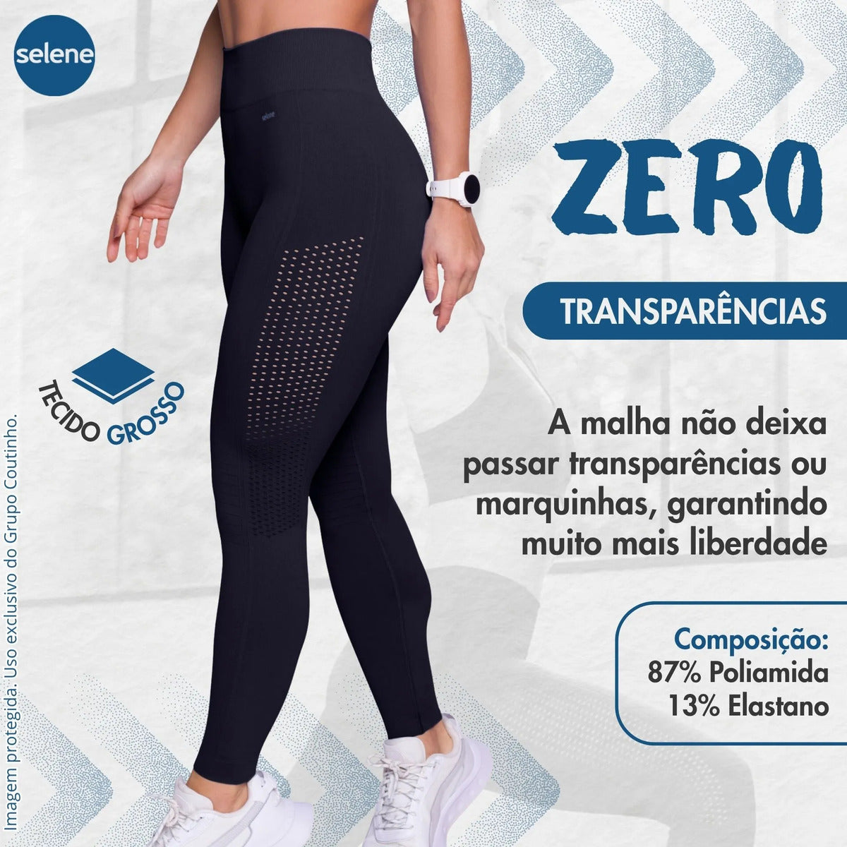 Legging Fitness de Treino Zero Transparência Selene
