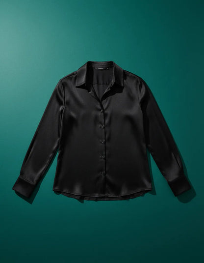 Camisa Social Feminina Crepe Leve Seda Blusa Luxo Sale 40%