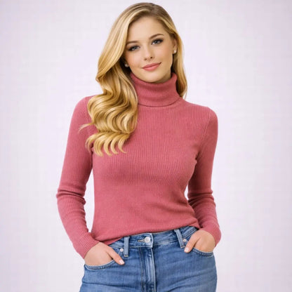 Blusa Cacharrel Feminina Tricô Lã Blusinha Gola Alta Rolê