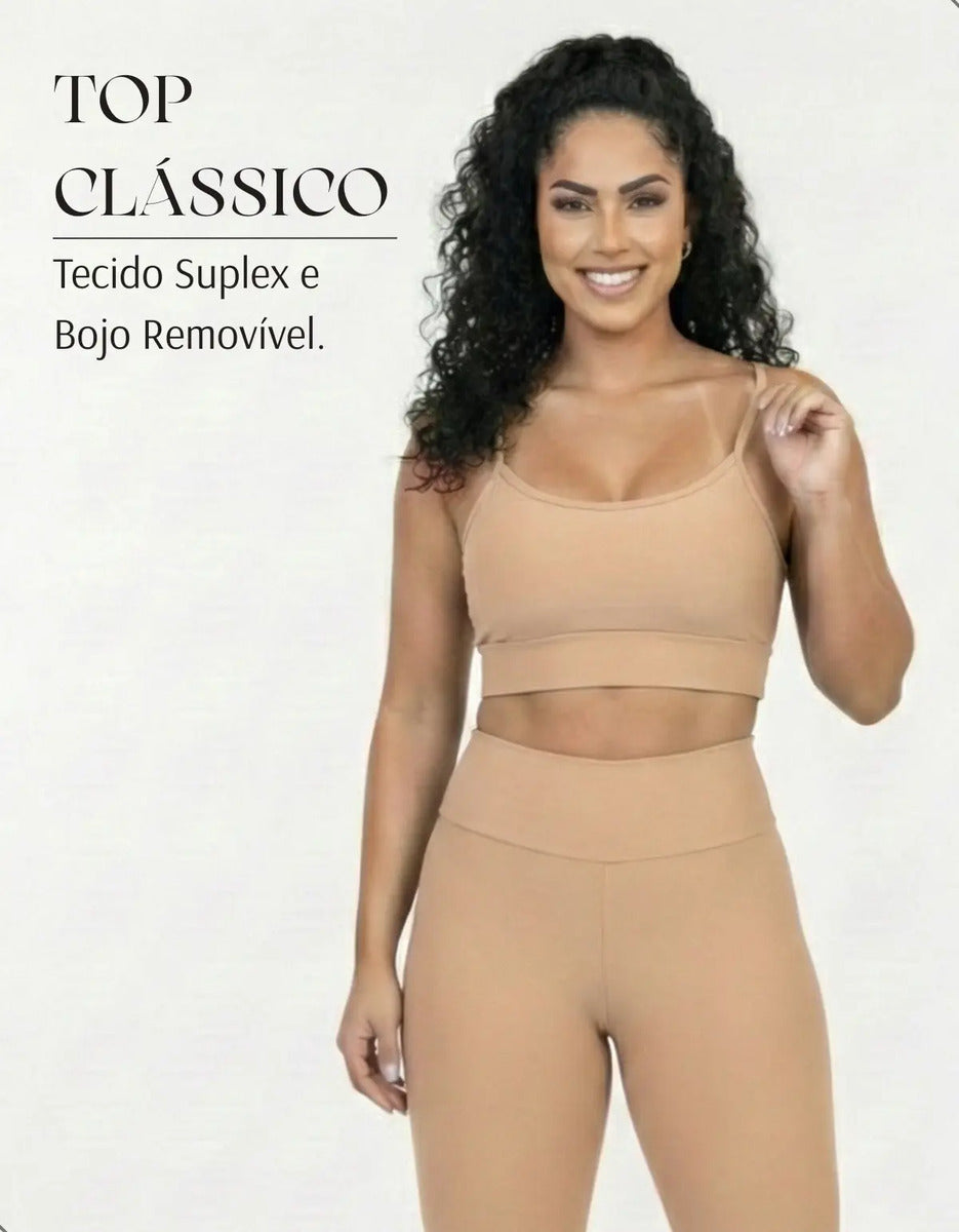 Top Fitness Academina De Alcinha Fina Com Bojo