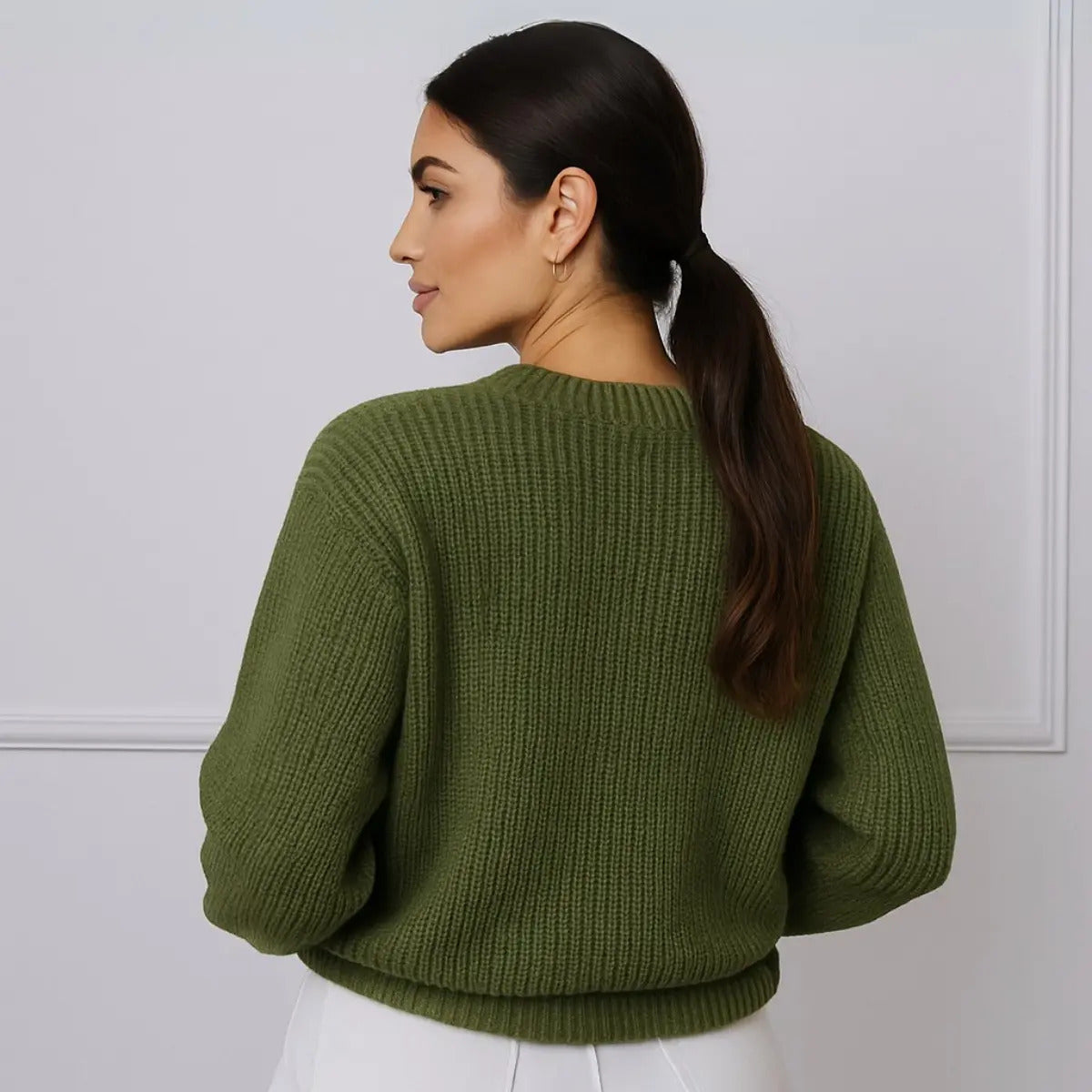 Suéter Blusa Manga Longa Max Cropped Frio Pullover Lã Trico