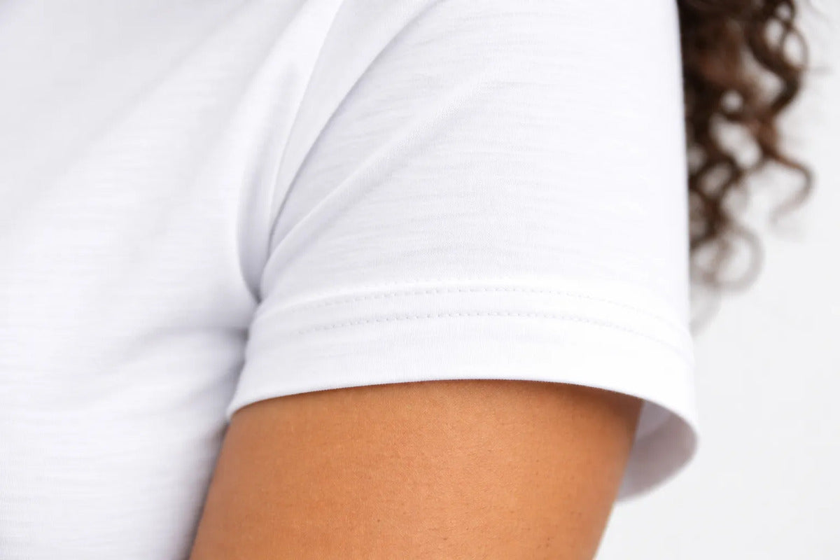 Camiseta Branca Feminina Baby Look Basica Algodao Lisa Cores
