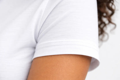 Camiseta Branca Feminina Baby Look Basica Algodao Lisa Cores