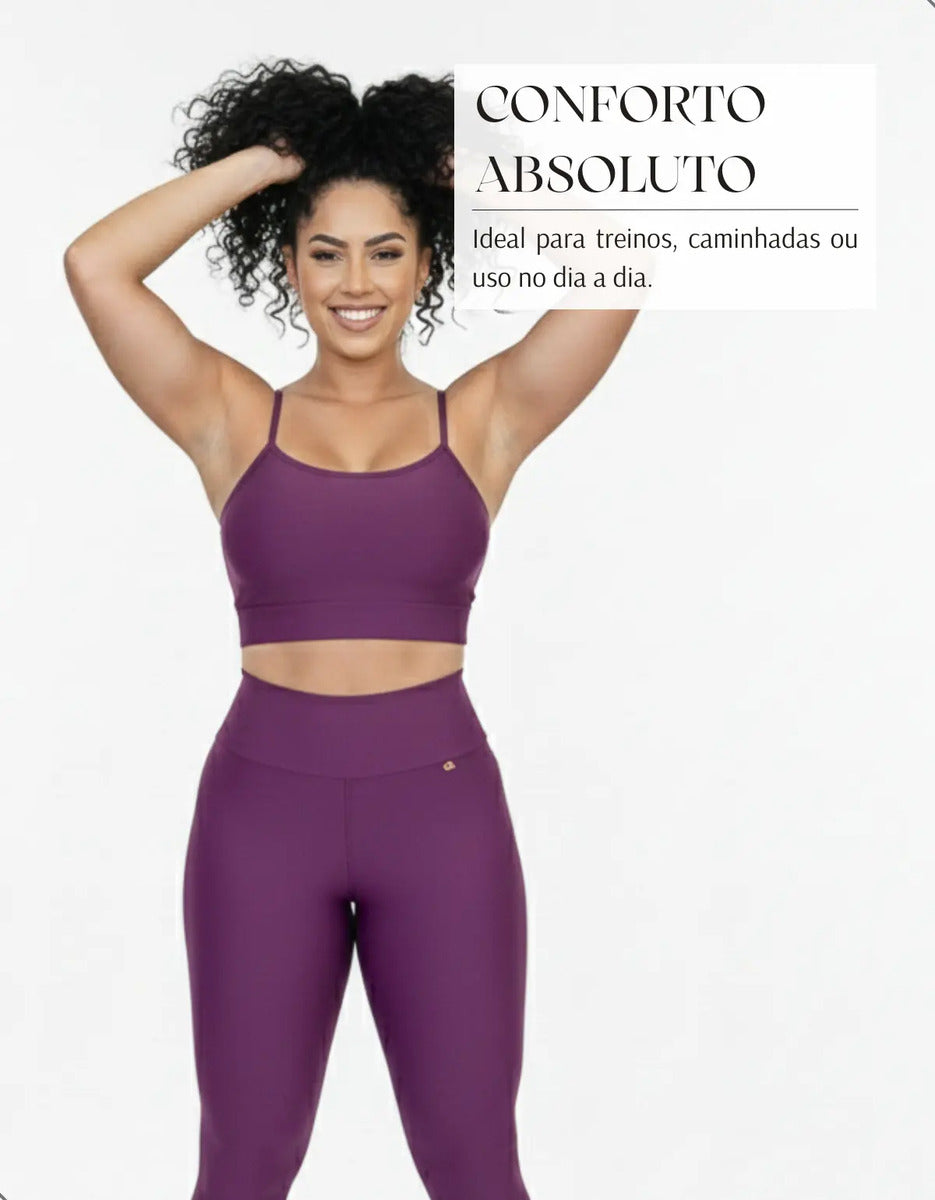 Top Fitness Academia Alça Fina Costa Aberta Feminino