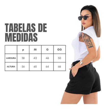 Blusa Feminina Social Manga Morcego Muscle Tee Luxo