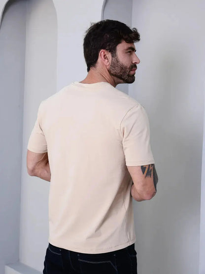Camiseta Basica Masculina Algodão Lisa Malha Peruana Premium