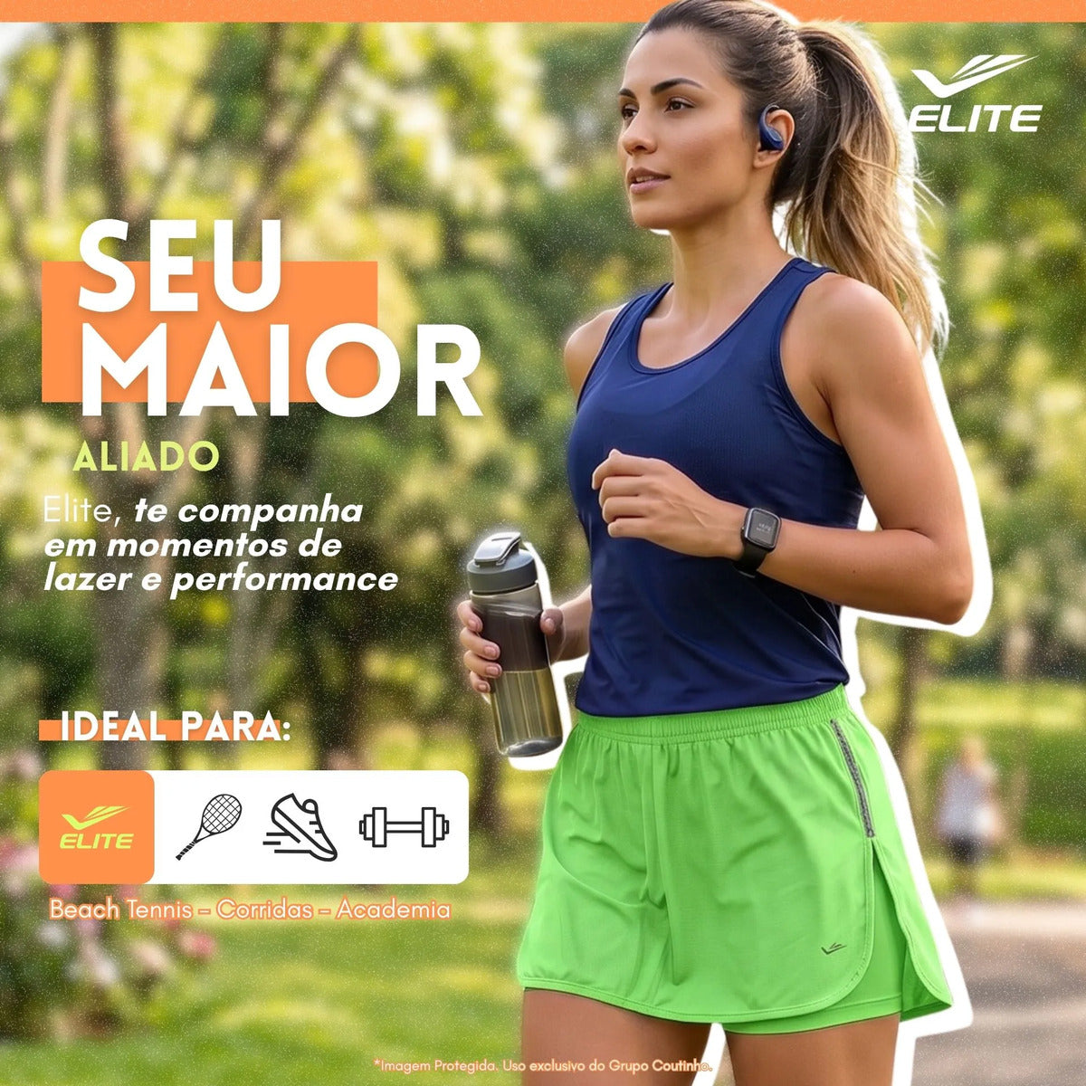 Short Feminino Academia Saia Fitness Corrida Poliamida Elite