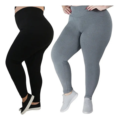 Calça Legging Plus Size Academia Suplex Costura Reforçada