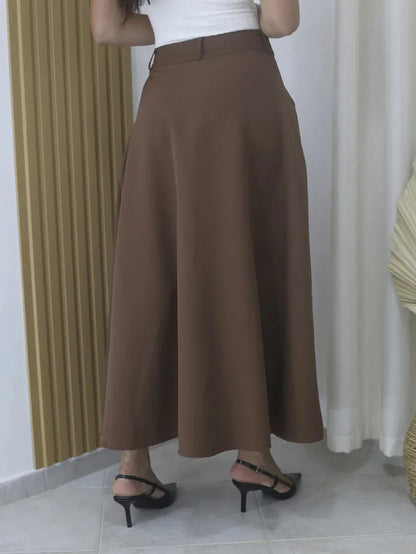 Saia Longa Social Alfaiataria Moda Feminina Evangelica Prime
