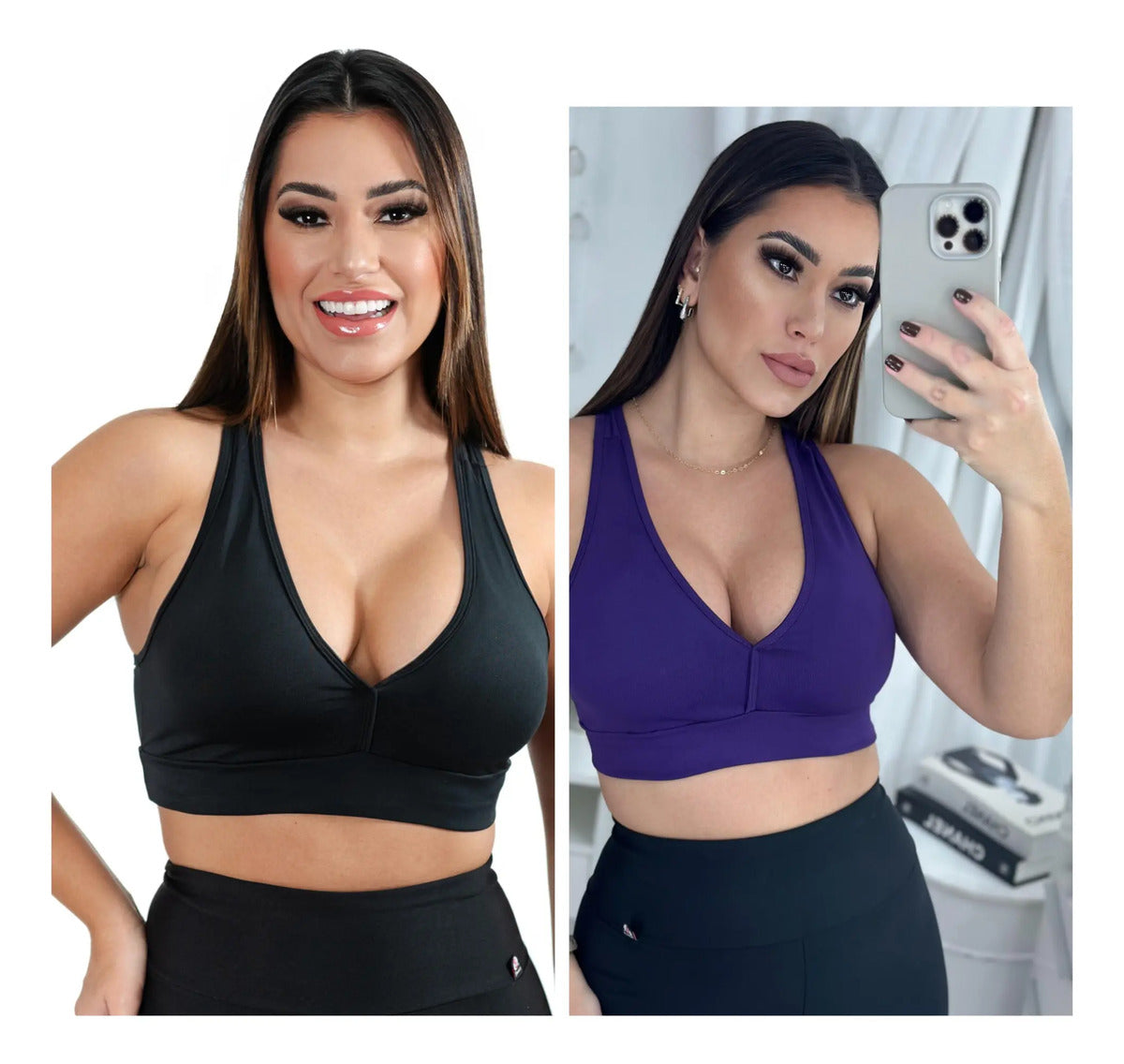 Kit 2 Top Nadador Academia Fitness ,liso C/bojo Para Malhar