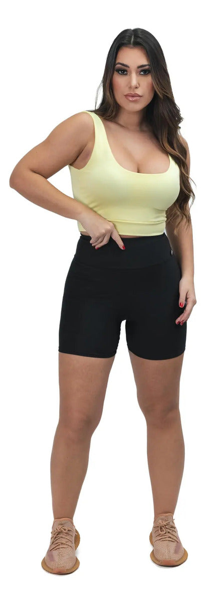 Cropped Cropet Top Alça Grossa Regata Feminino Casual C Bojo