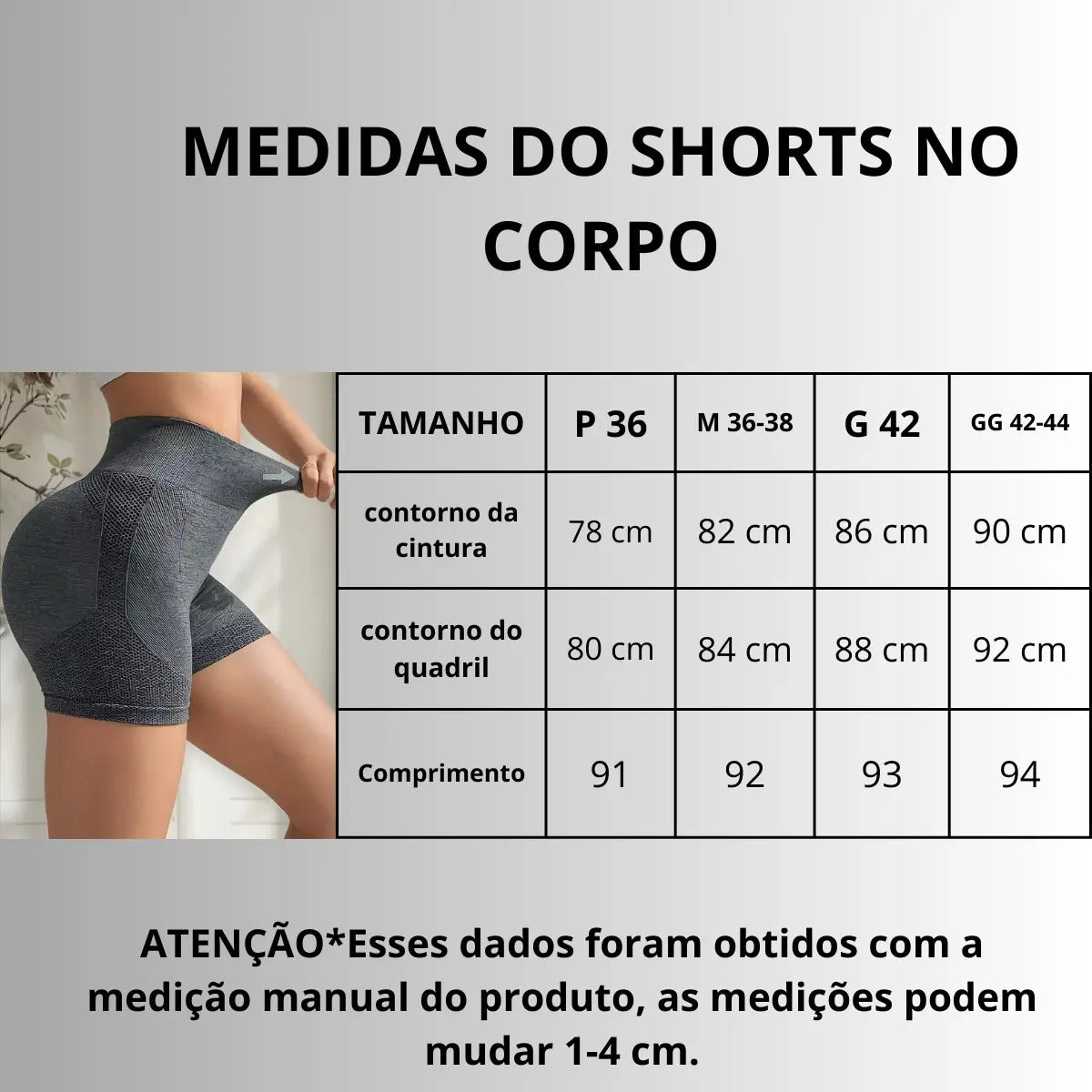 Kit 3 Short Levanta Bumbum Feminino Academia Yoga Fitness