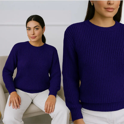 Suéter Blusa Manga Longa Max Cropped Frio Pullover Lã Trico