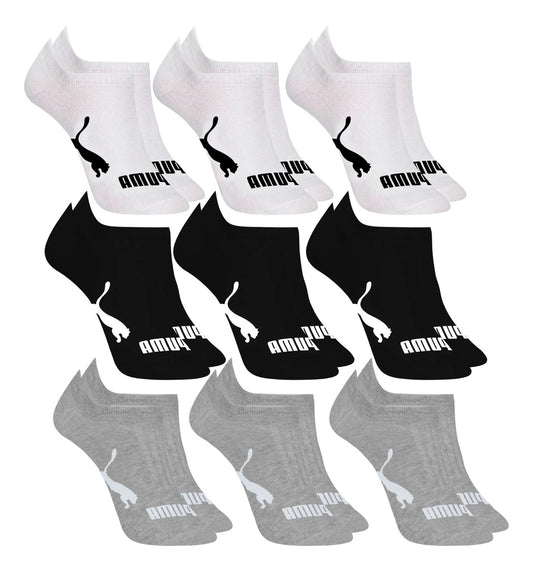 Kit 9 Pares Meias Invisível Puma Sapatilha Soquete Original