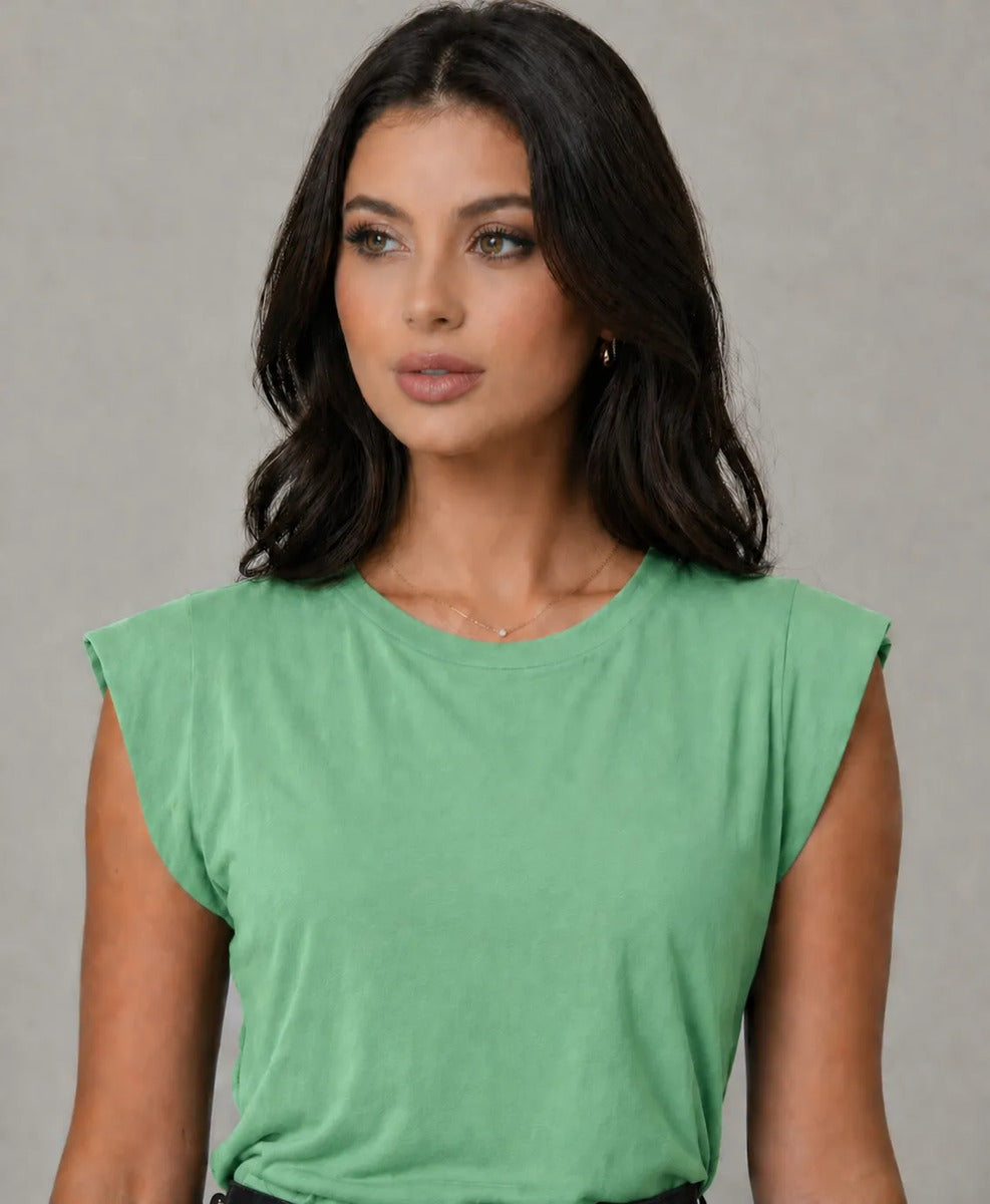 Blusa Feminina Muscle Tee Viscolycra Clássica Casual Chic