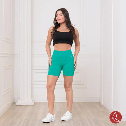 Short Benévola Poliamida Sem Costura Bermuda Confortável