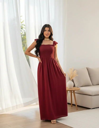 Loose-fitting Casual Long Dress Strappy Summer Party Evangelical
