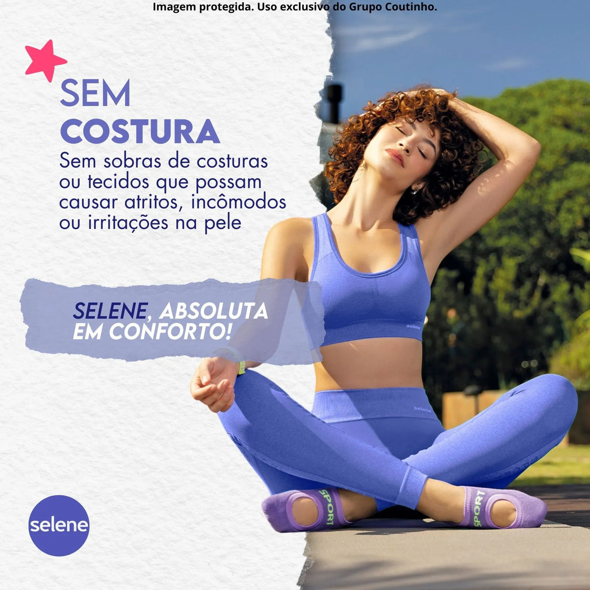 Calça Legging Fitness Academia Selene Levanta Bumbum