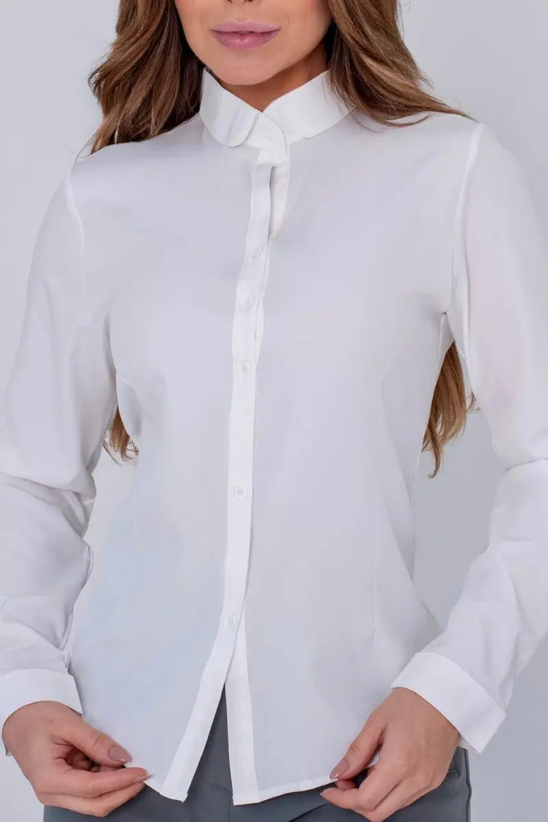 Camisa De Botão Sofisticada Feminina Alta Qualidade Sale 40%