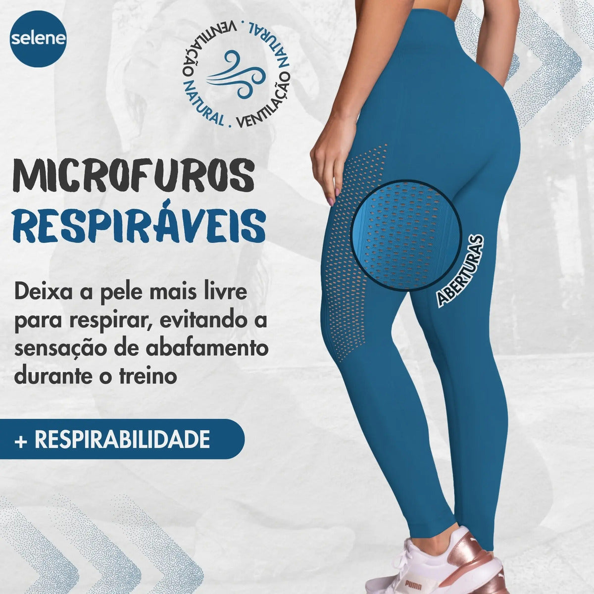 Legging Fitness de Treino Zero Transparência Selene
