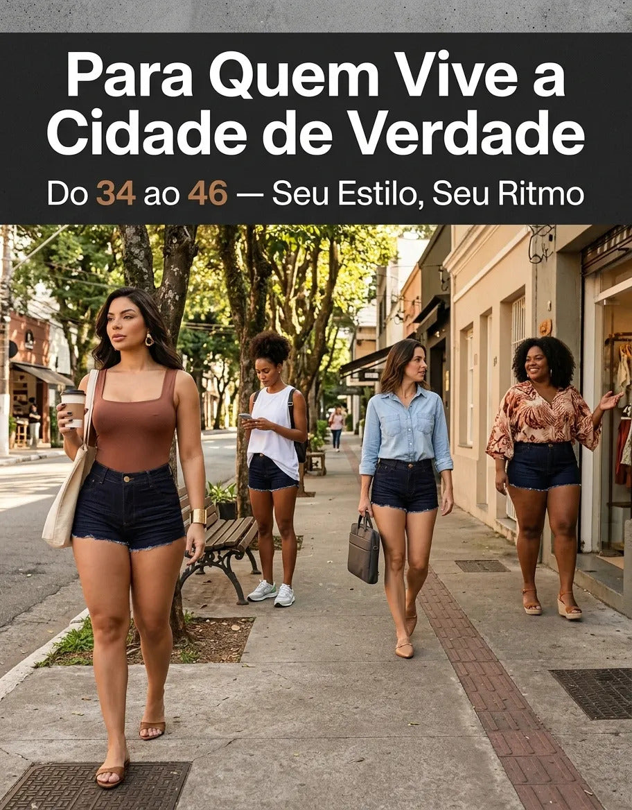 Short Jeans Feminino Cintura Alta Com Lycra Barra Desfiada