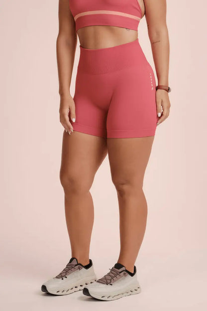 Short Feminino Lupo Modela Bumbum Sport Cós Alto Anatomico