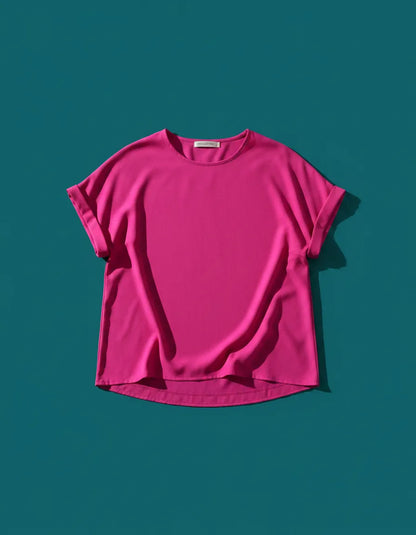 Blusa Feminina Casual Manga Japonesa Dobrada Confortável