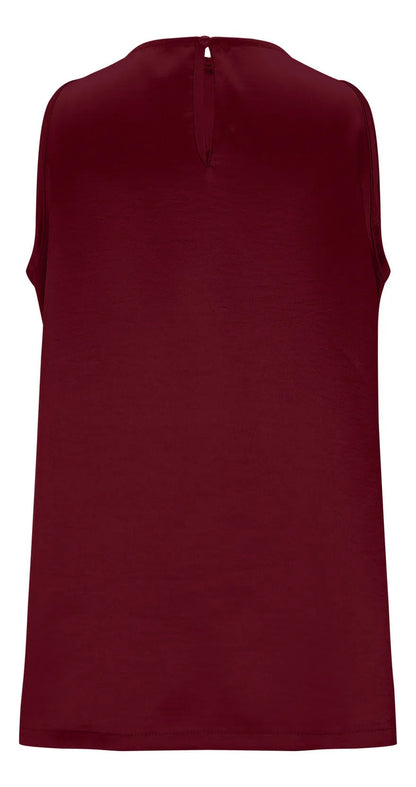 Camisa Feminina, Cor Sólida, Seda E Cetim, Blusa Longa