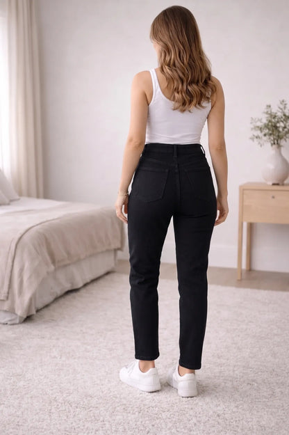 Calça Jeans Mom Stillger Feminina Cintura Alta Cor Clara
