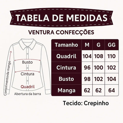 Camisa Blusa Social Feminina Manga Longa De Botão Na Promo