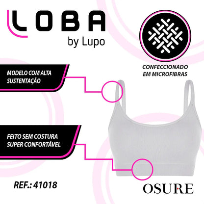 Top Lupo Loba Fitness Confortável Ótima Sustentação Academia