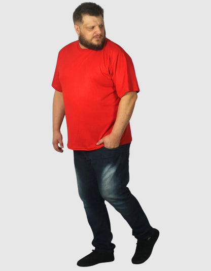 Camiseta Plus Size Masculina De Algodão Básica Lisa Grande