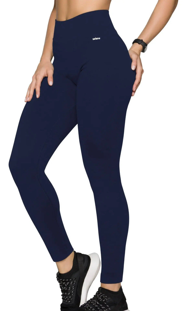 Calça Legging Zero Transparência Fitness Cintura Alta Selene