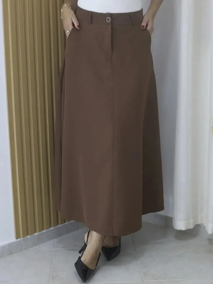 Saia Longa Social Alfaiataria Moda Feminina Evangelica Prime