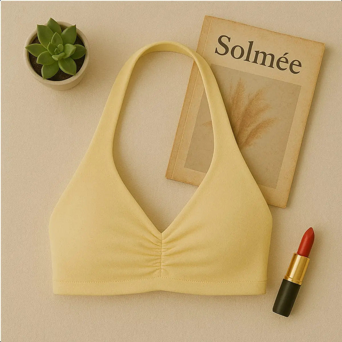 Top Halter Fitness Frente Unica Suplex Bojo Removìvel Yoga