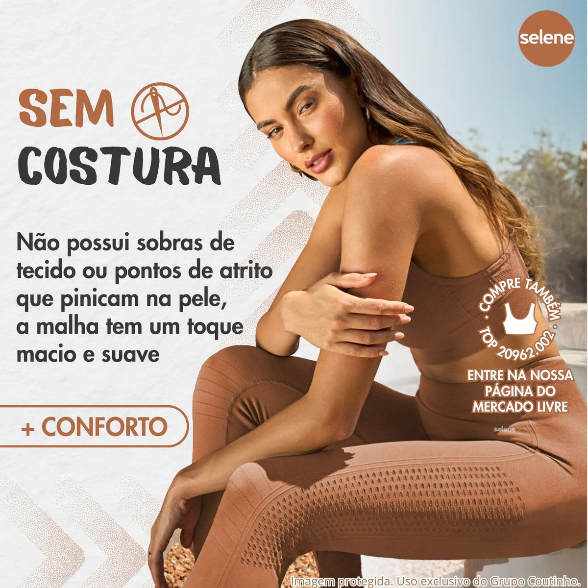 Legging Fitness de Treino Zero Transparência Selene