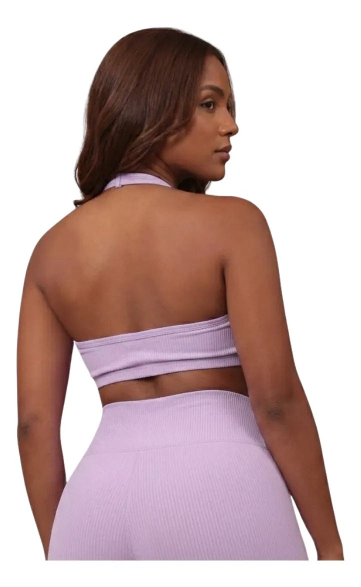 Top Halter Fitness Frente Unica Suplex Bojo Removìvel Yoga