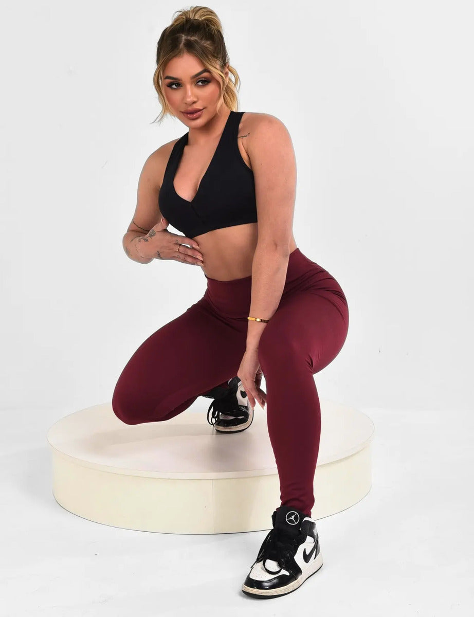 Calça Legging Leg Zero Transparência Cintura Alta Academia