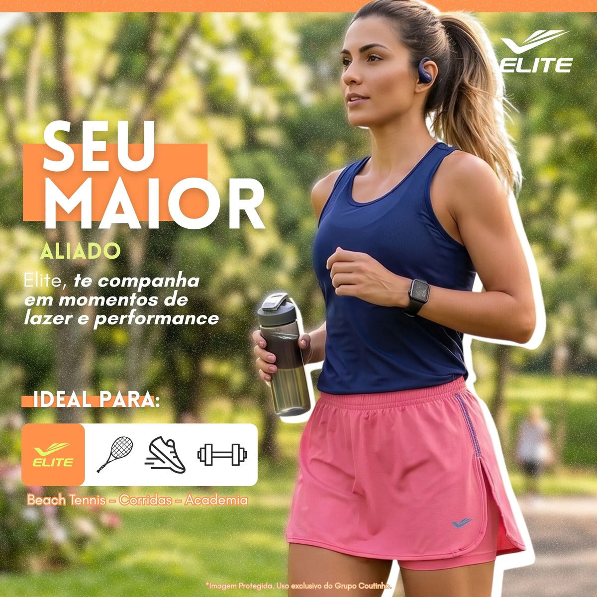 Short Feminino Academia Saia Fitness Corrida Poliamida Elite