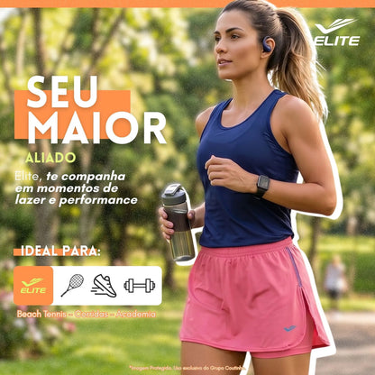 Short Feminino Academia Saia Fitness Corrida Poliamida Elite