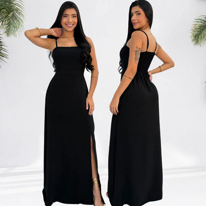 Long Dress Bridesmaid Wedding Social Elegant Duna Bride