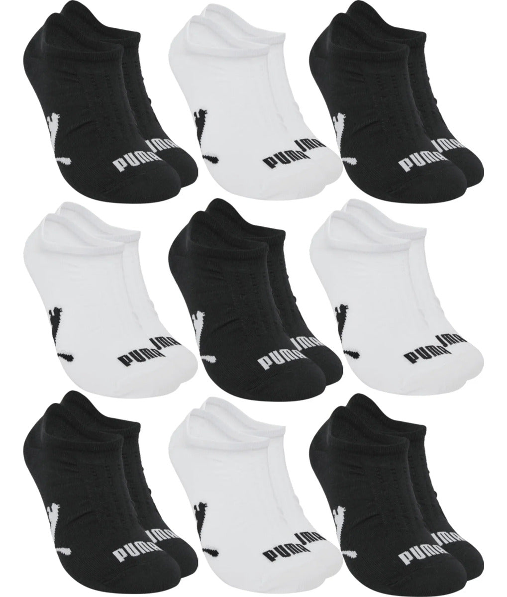 Kit 9 Pares Meias Invisível Puma Sapatilha Soquete Original